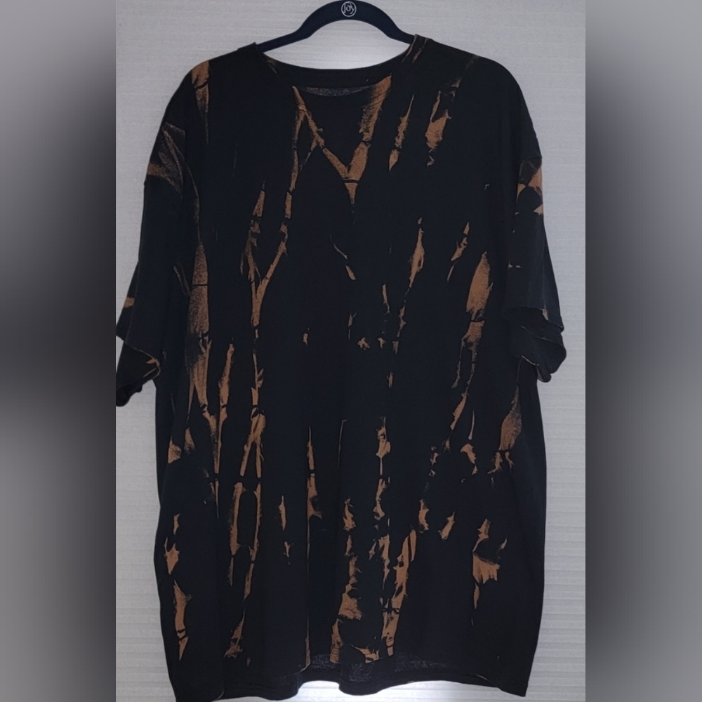 New Handmade Unique Bleach Dye T-Shirt for Men or Women 2xl Men / 3xl Women